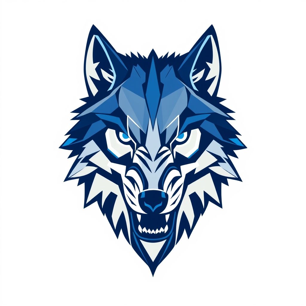 Geometric Wolf Spirit